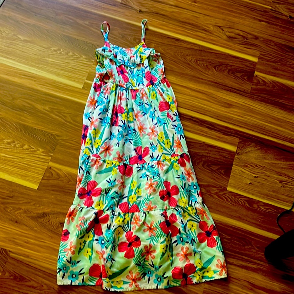 Girls floral maxi dress